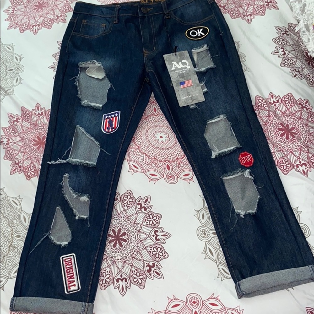 Dark Blue Denim Jeans